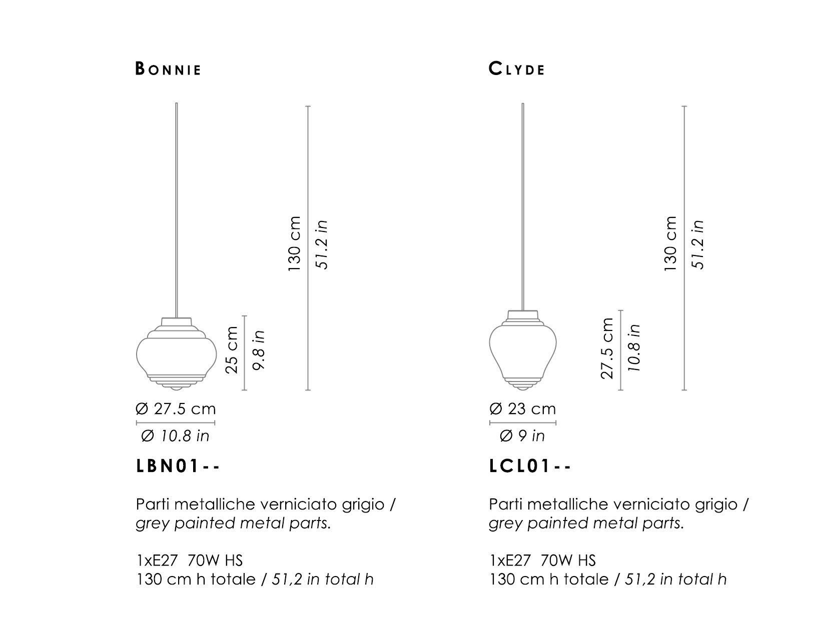 Подвесной светильник ручной работы из дутого стекла Zafferano Бонни и Клайд ARCH-00053755 - Вид №8