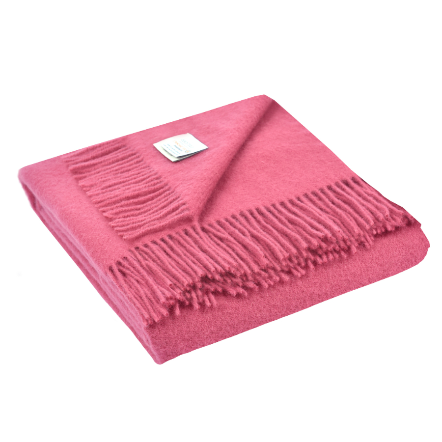 Плед шерстяной Dalia, 130х180 см, розовый MARZOTTO DALIA3828 - Вид №1