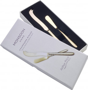 10643767 Arthur Price Набор ножей для сыра и масла Arthur Price "Шампань. Мираж. Монсун" п/к Сталь нержавеющая