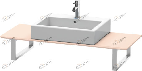 XL013C02020 X-Large Консоль для накладных раковин и встраиваемых умывальников Абрикосово-жемчужный шелковисто-матовый лак Duravit