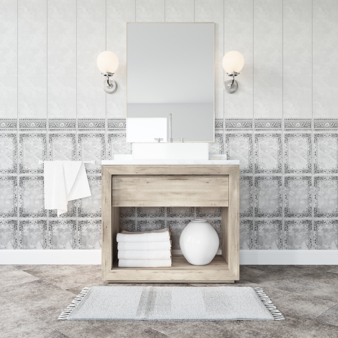 Панель пласт. "Фриз" Барон 102 Черный 2,7*0,25 STSR-439 АКВАТОН Novita - Вид №3