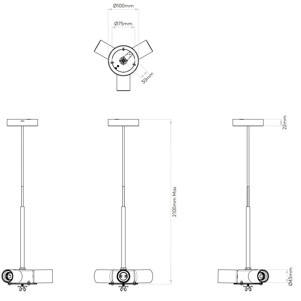 Ткань светодиодный подвесной светильник Astro Lighting Cambria ARCH-00017982 - Вид №6