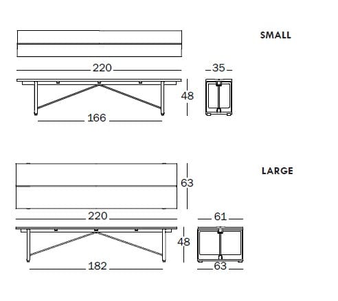 Скамья из цельного дерева и чугуна Magis Brut ARCH-00121368 - Вид №1