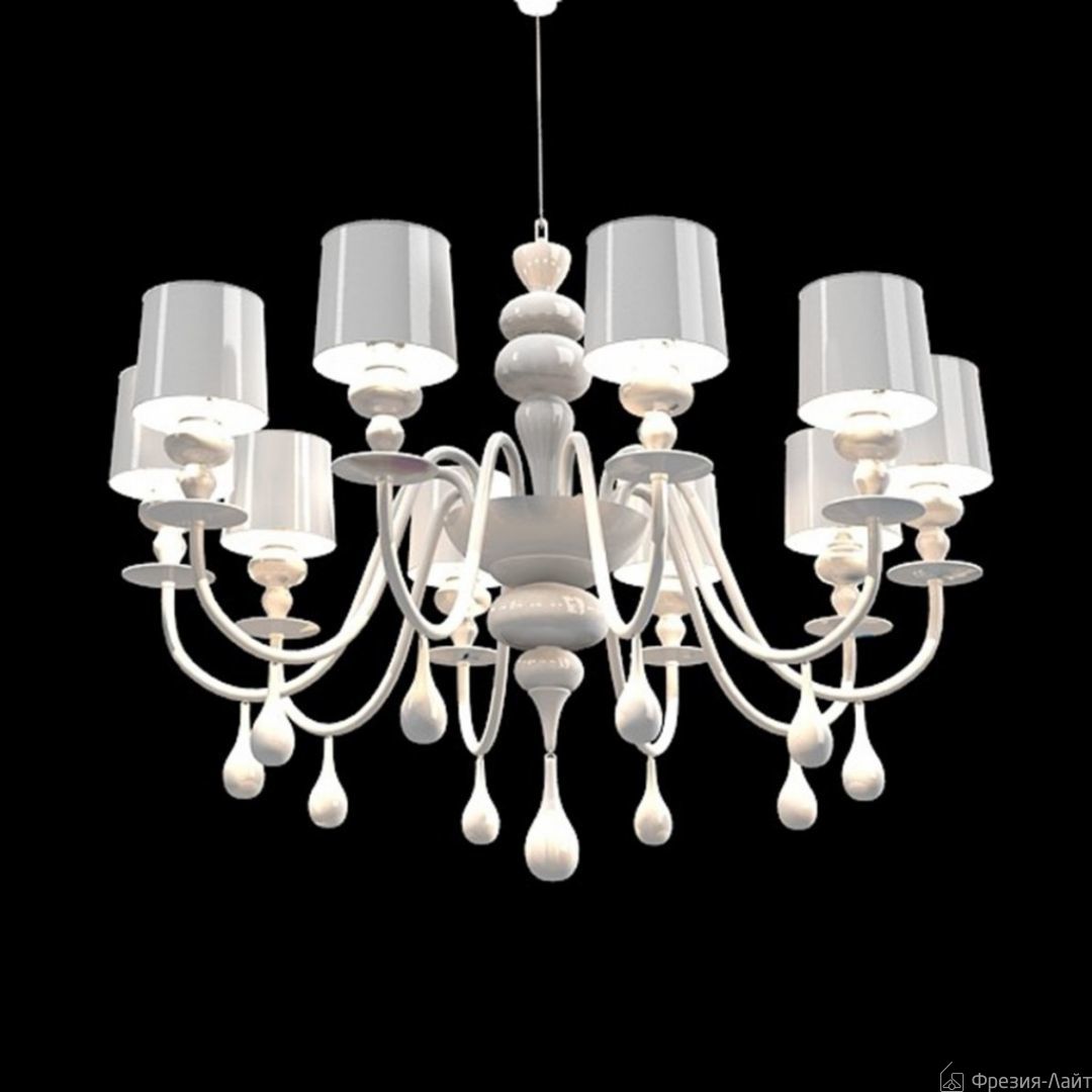 Masiero Eva S8 V95 WH-M bianco большая люстра подвесная 93417