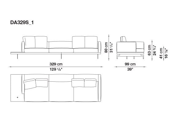 Кожаный диван B&B Italia док ARCH-00130675 - Вид №97