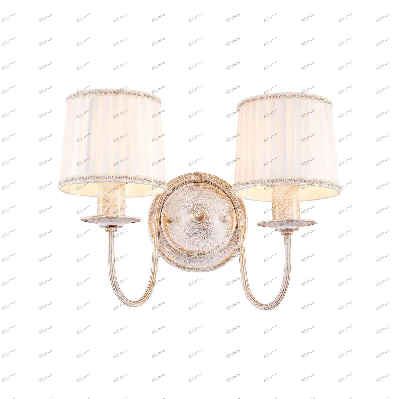 Бра металлическое с абажуром на 2 лампы белое "Дижон" CL429321 CITILUX ДИЖОН 00-3931102 Белый 