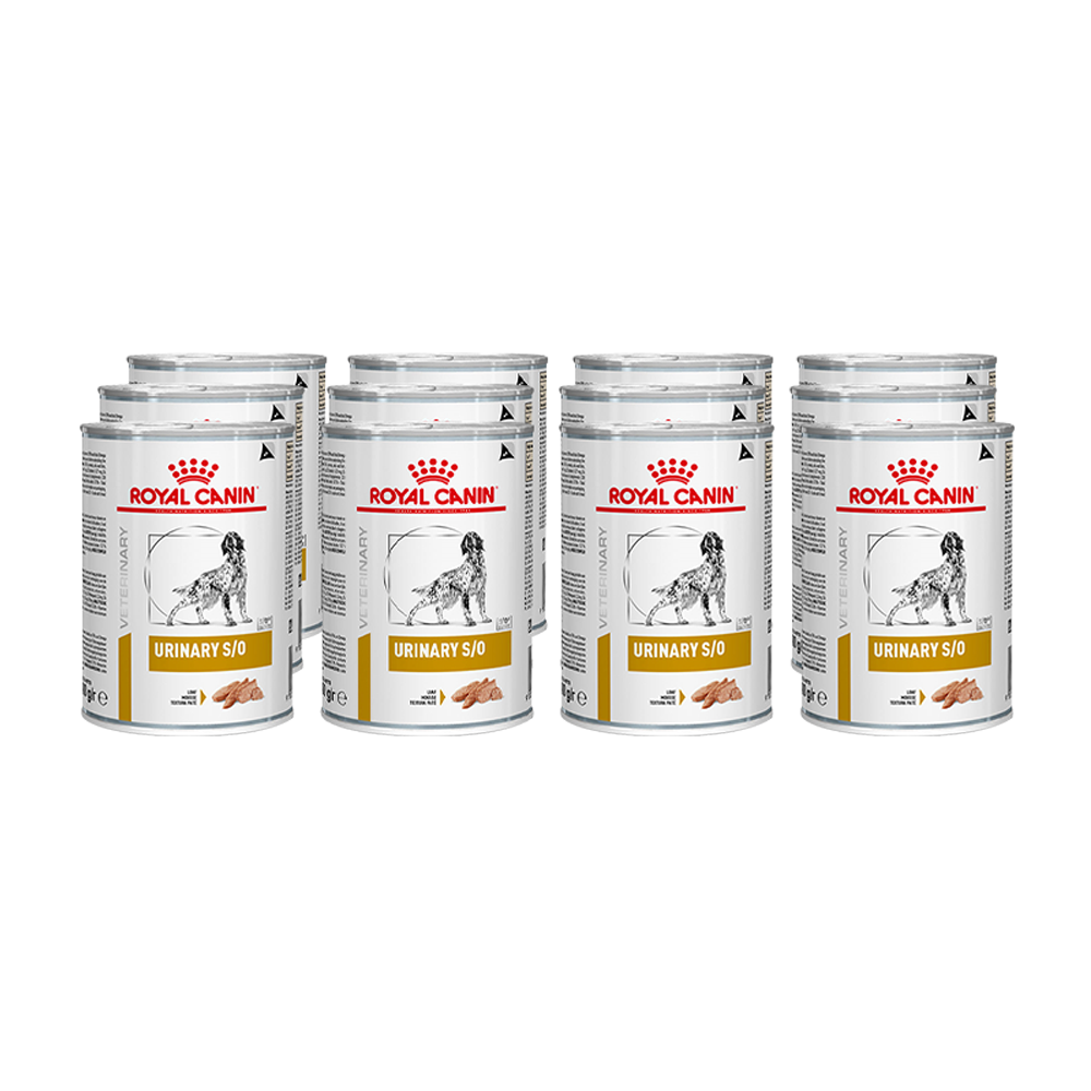 Т0023180*12 Корм для собак Vet Diet Urinary S/O при мочекаменной болезни конс. 410г (упаковка - 12 шт) ROYAL CANIN 