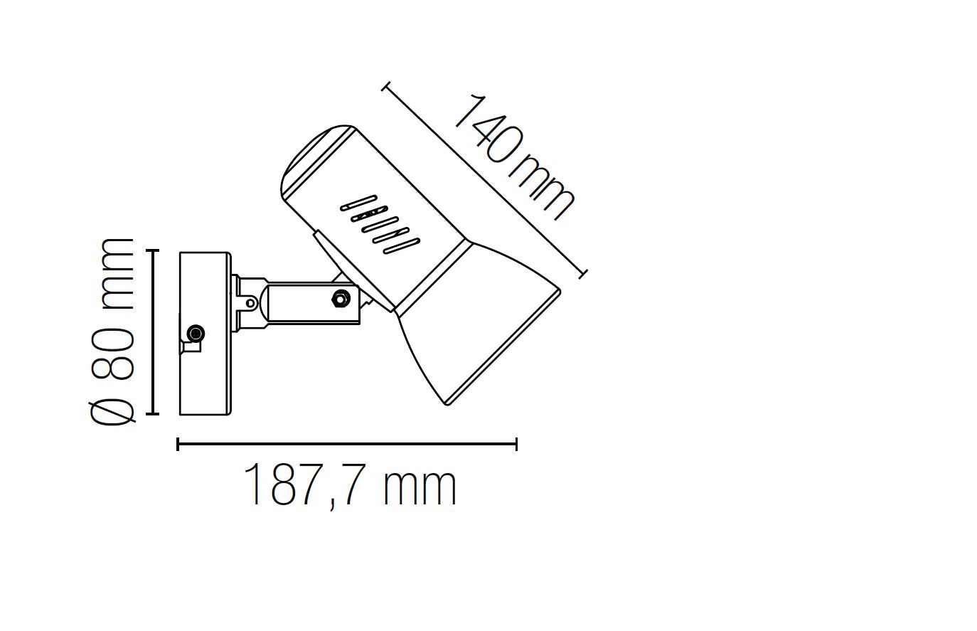 Металлический настенный светильник / потолочный светильник Fan Europe Lighting INTEC ARCH-00038547 - Вид №2