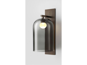 Алюминиевый и стеклянный светодиодный наружный настенный светильник