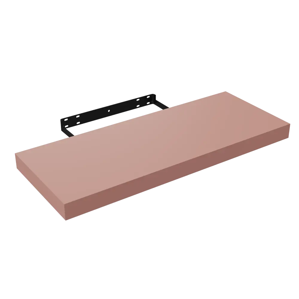 Полка настенная Spaceo Bistro 60x23.5 см МДФ цвет розовый STLM-2192093 - Вид №1