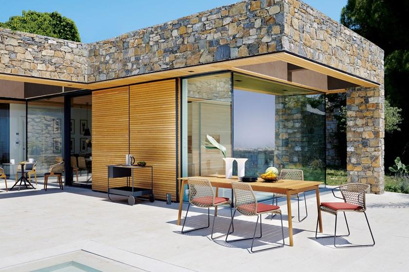 Potocco Прямоугольный садовый стол в ироко Dock 897/tr fix - Вид №2