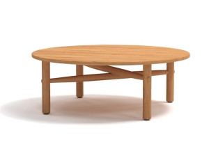 Круглый стол из тикового дерева