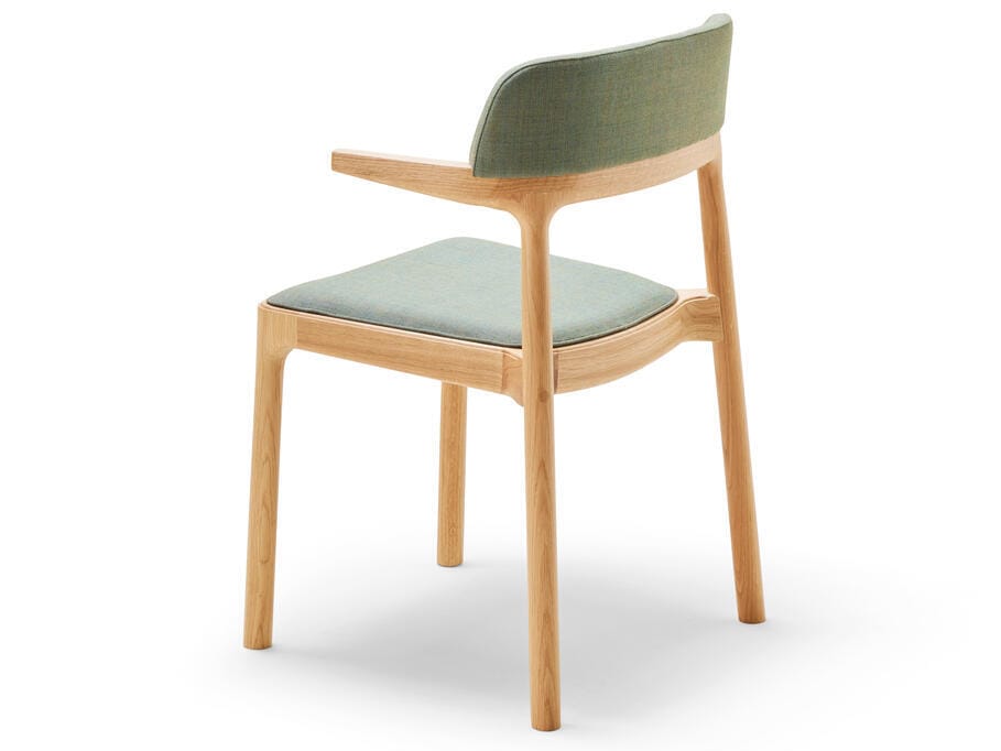 Деревянный штабелируемый стул с мягким сиденьем ALKI ORRIA ARCH-00091551 - Вид №2