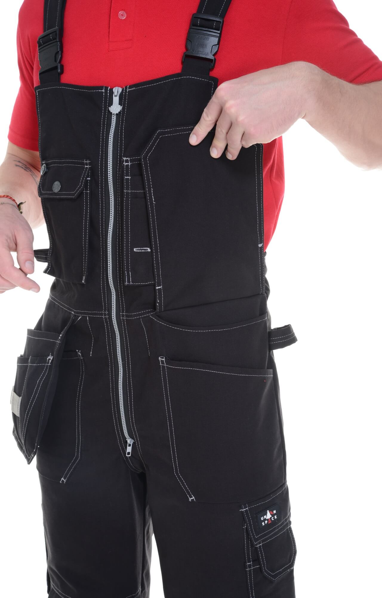 62312 Полукомбинезон  черный Union Space  Летняя спецодежда  размер 56-58/182-188  - Вид №7