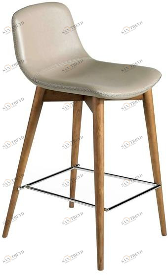 Angel Cerdá Кожаный барный стул с подставкой для ног New chair 4044 cs788-tab Angel Cerda