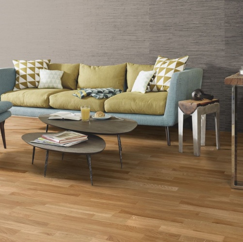 Спортивный паркет Boen Strongline Contract Спортлак Дуб Натур (Гладкая) 2200х139 мм EI37STLD - Вид №1