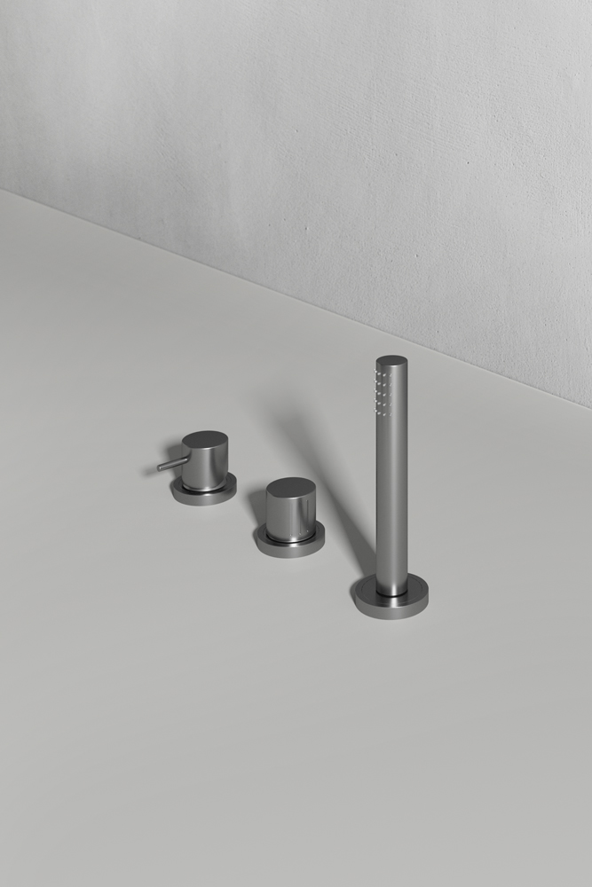 Rexa Design Смеситель для ванны на 3 отверстия с переключателем на 2 стороны REXA-ST204 