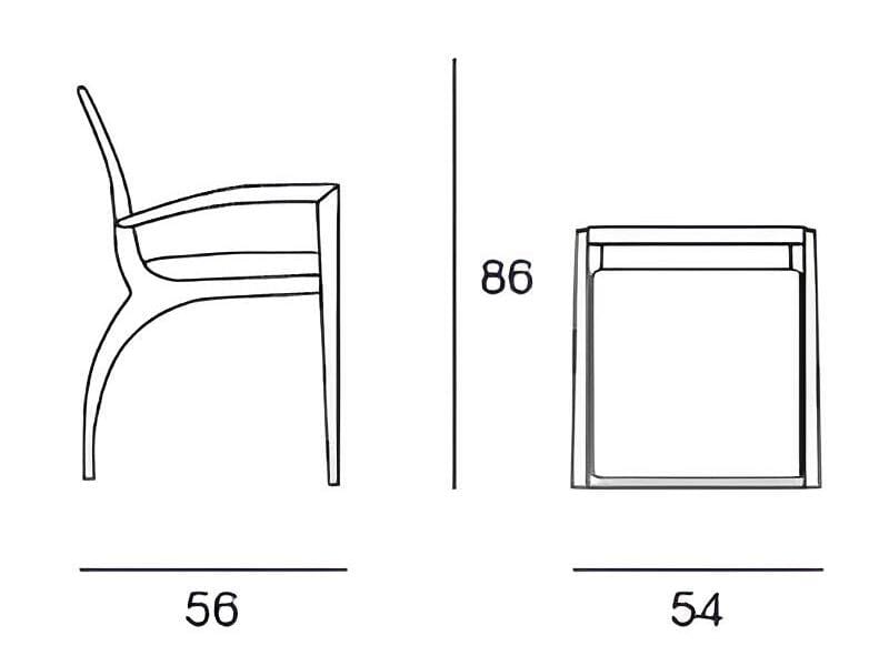 Стул из массива дерева с подлокотниками Pacini & Cappellini Thelma ARCH-00020486 - Вид №3