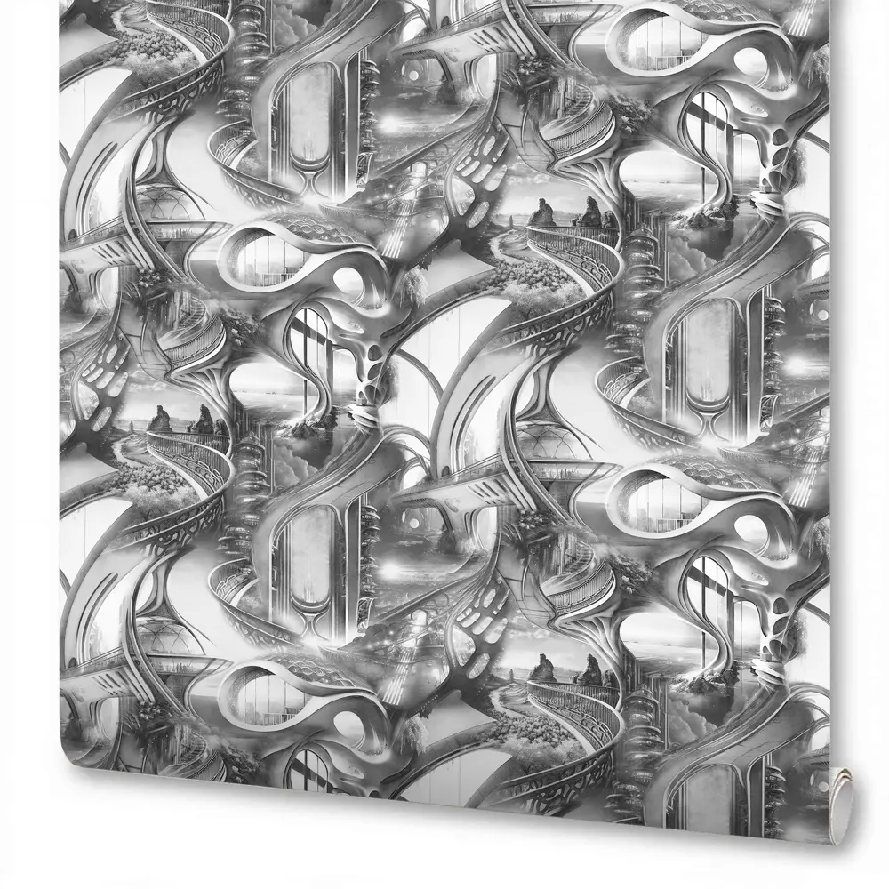 Обои флизелиновые Anturage Neon черные 1.06 м AN8912-12 STLM-2149572