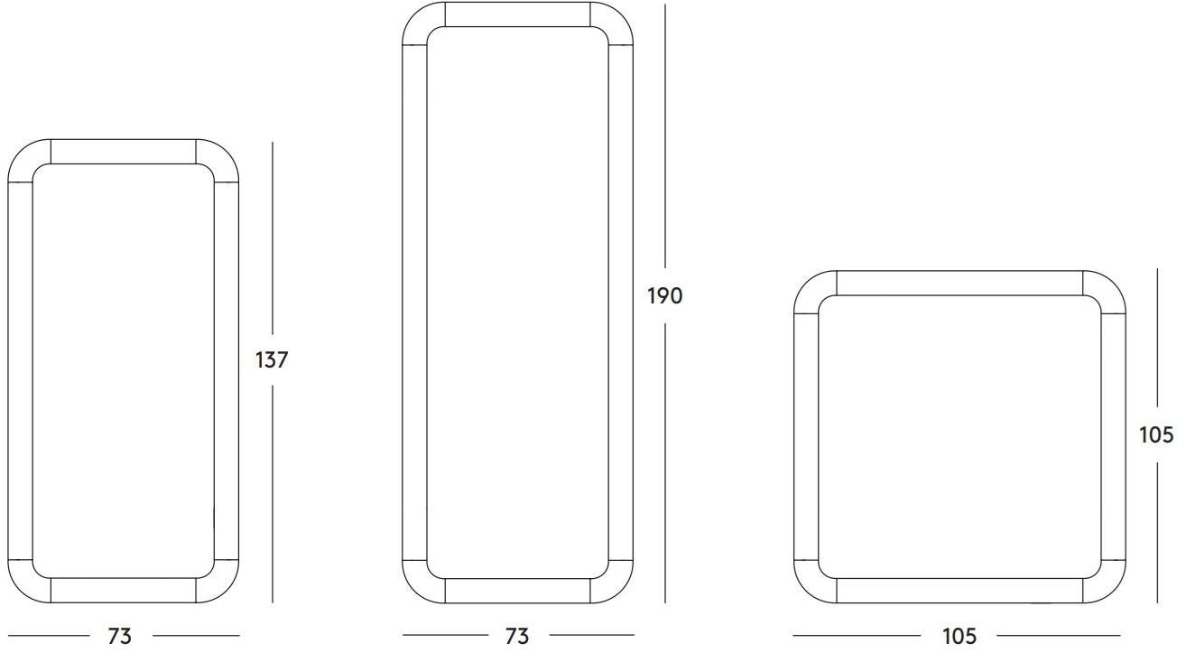 Magis Зеркало прямоугольное в раме Dejà-vu sun-id-1451811 - Вид №1