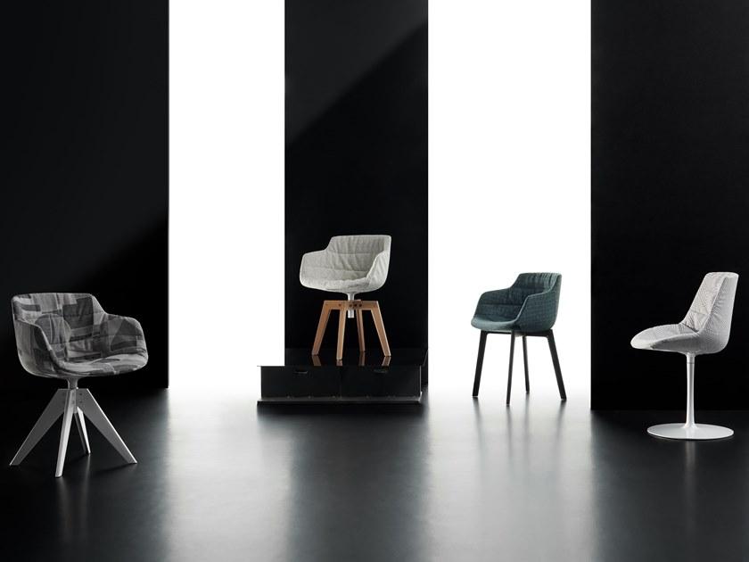 MDF Italia Вращающийся стул обитый тканью на жердочке Flow sun-id-1430887 - Вид №8