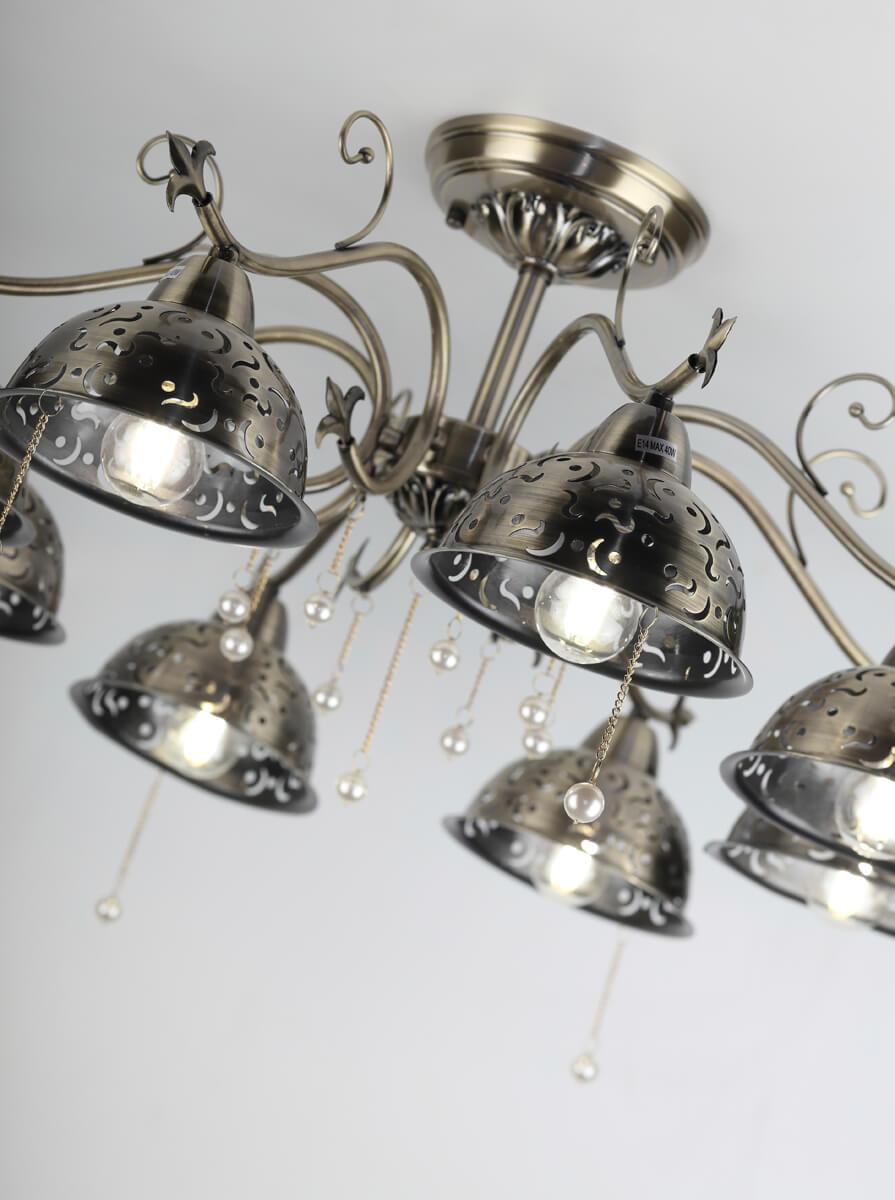 Подвесная люстра Rivoli Dolcezza 2030-308 RIVOLI ДИЗАЙНЕРСКИЕ, DOLCEZZA 337126 Бронза  - Вид №2