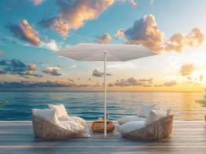 Алюминиевый зонтик с порошковым покрытием