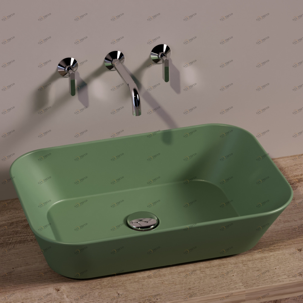 WA04MIRTOMATT Накладная раковина на столешницу  прямоугольная Simas 