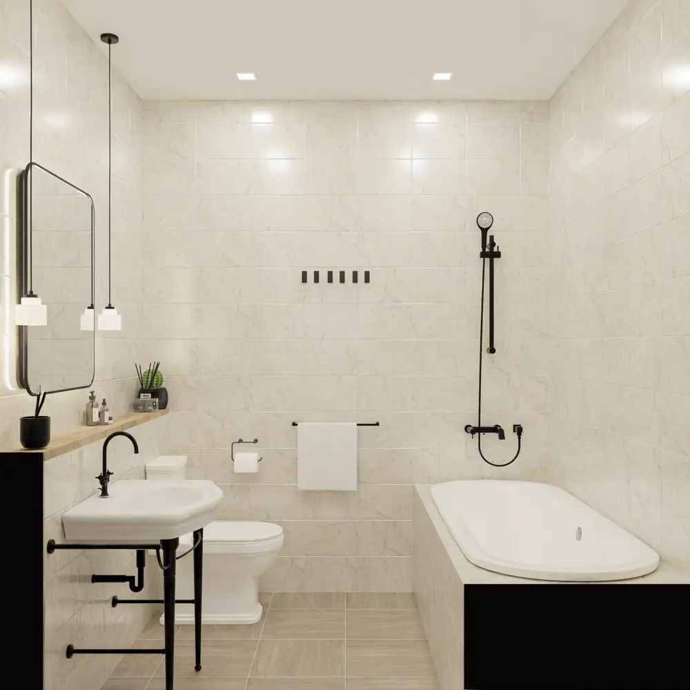 Шахтинская Плитка Мона - керамическая плитка бежевая глянцевая 20х30 см 85539218