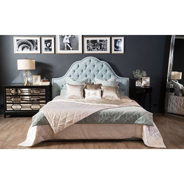 Кровать двуспальная 160х200 голубая Solari UNICO ДИЗАЙНЕРСКИЕ 248942 Голубой  - Вид №6