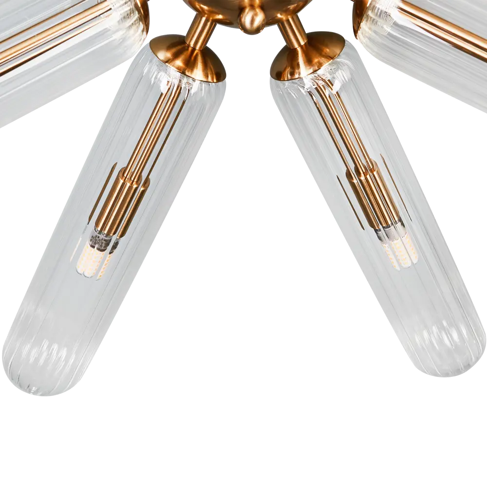 DE CITY Олимпия — потолочная люстра с 6 стеклянными плафонами 89391459 STLM-1406075 - Вид №6