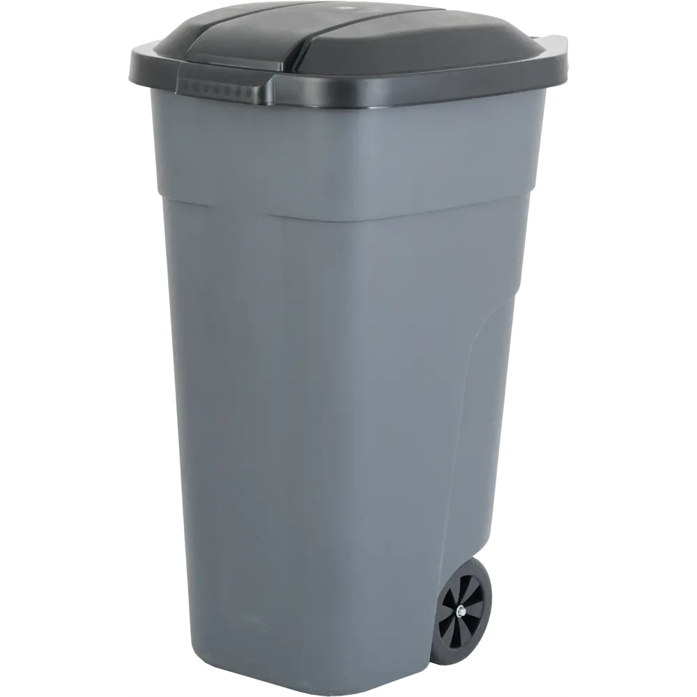 Корпус контейнера для раздельного сбора мусора Plast Team 51.5x51.5x84 см 110 л пластик цвет серый 83829184 STLM-2000878  - Вид №6