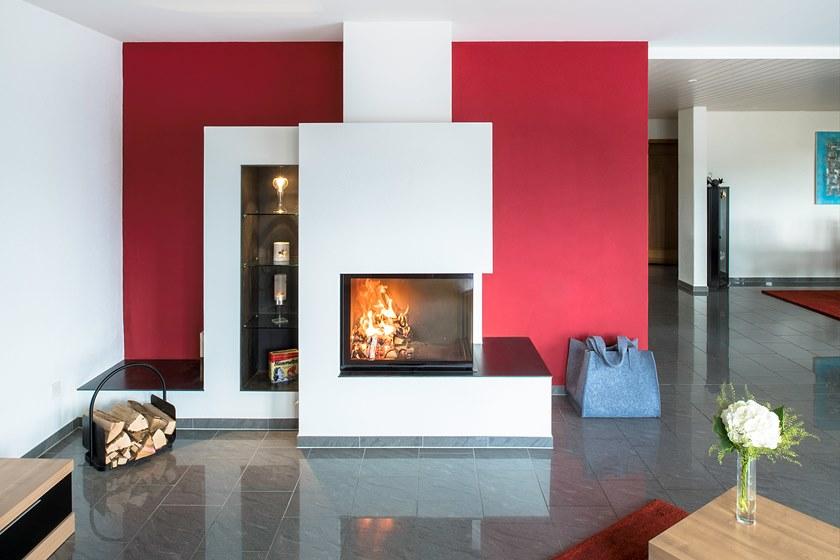 RÜEGG Угловой стальной дровяной камин с панорамным остеклением Classic line sun-id-1401982 - Вид №6