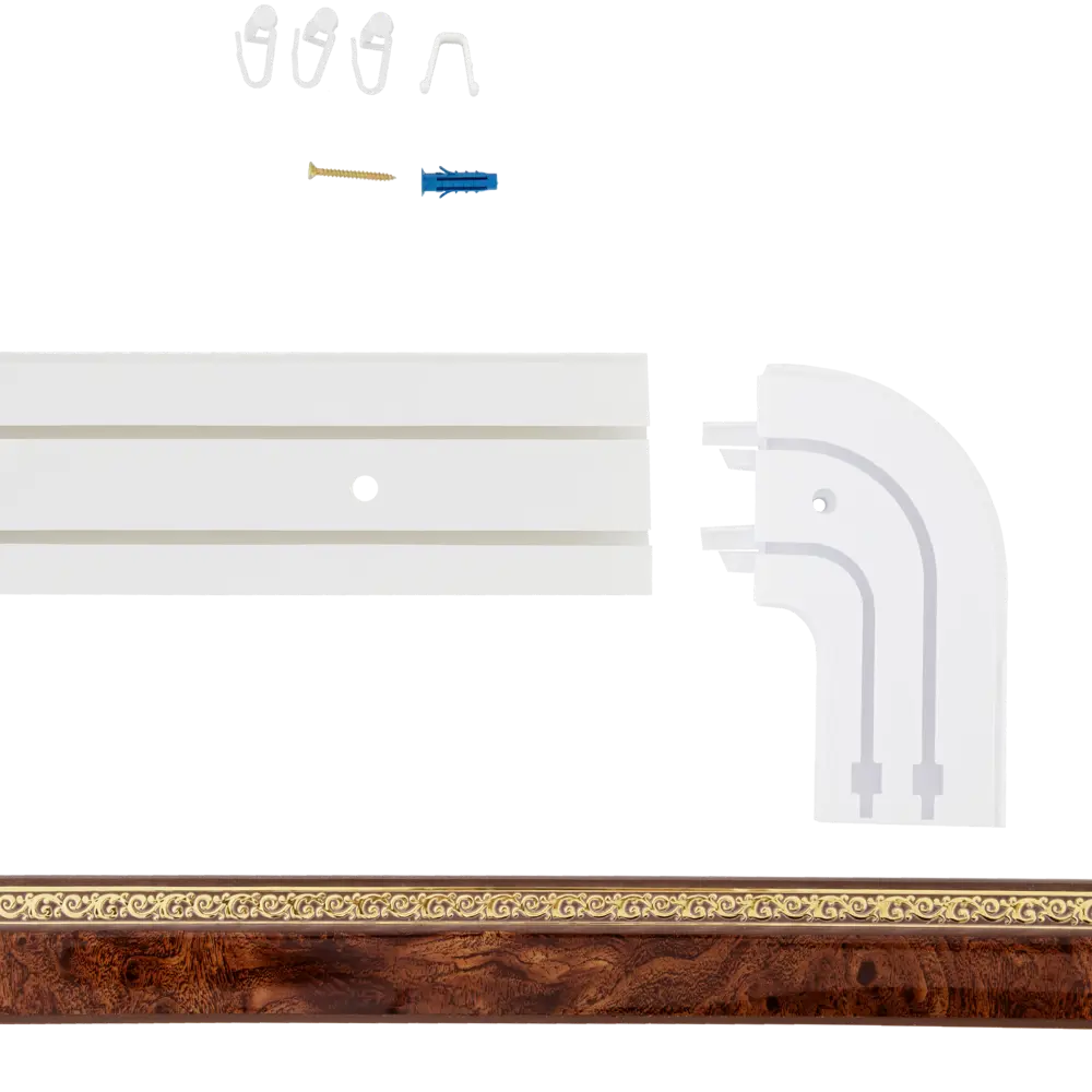 Santreyd Двухрядный потолочный карниз Флора с орнаментом 3 м 83325289 STLM-0040474 - Вид №3