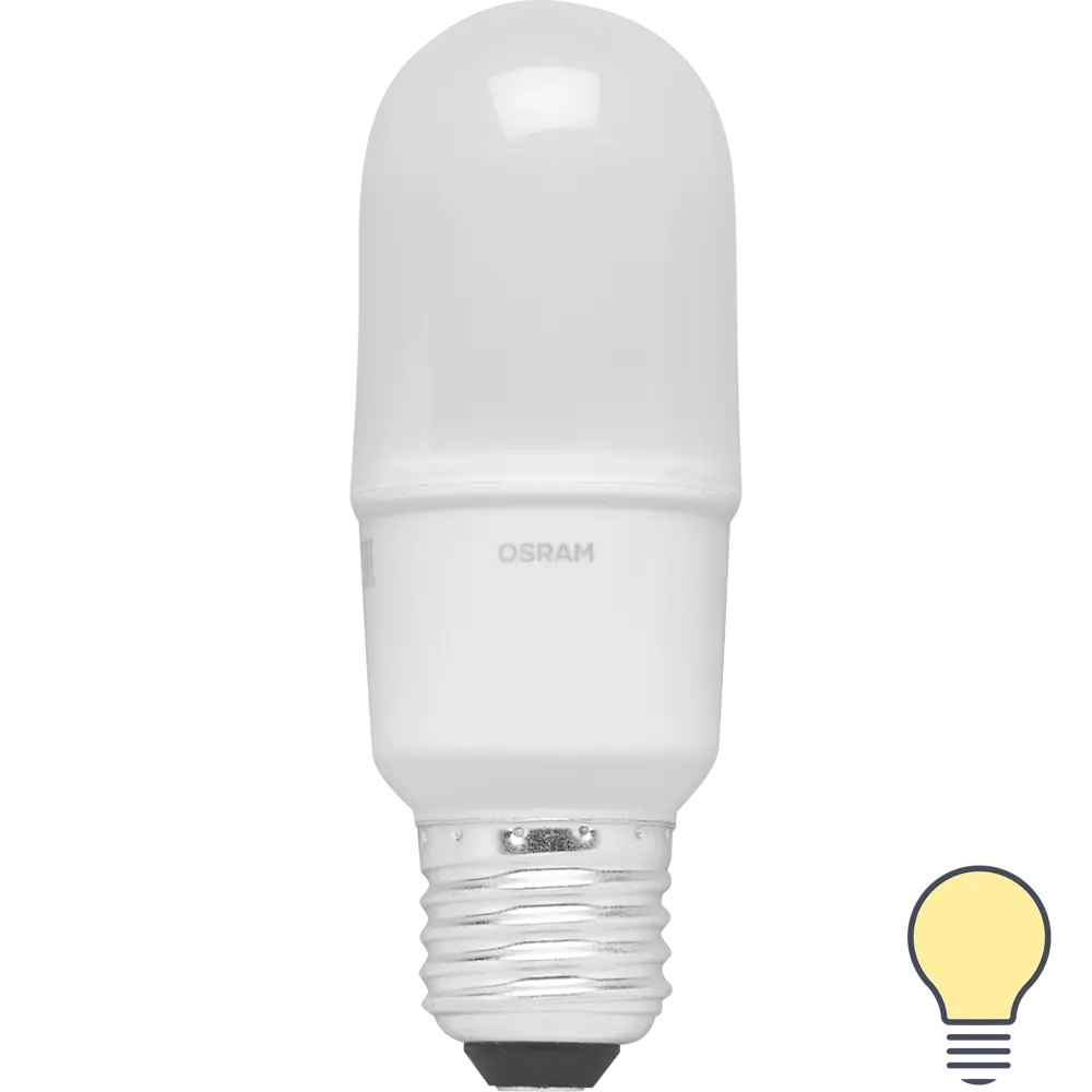 Лампа светодиодная Osram E27 10 Вт цилиндр матовая 1050 лм тёплый белый свет STLM-2053582