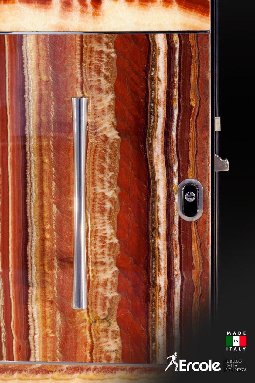 Ercole Бронированная входная дверь из фантастического красного оникса sun-id-1484007 - Вид №6