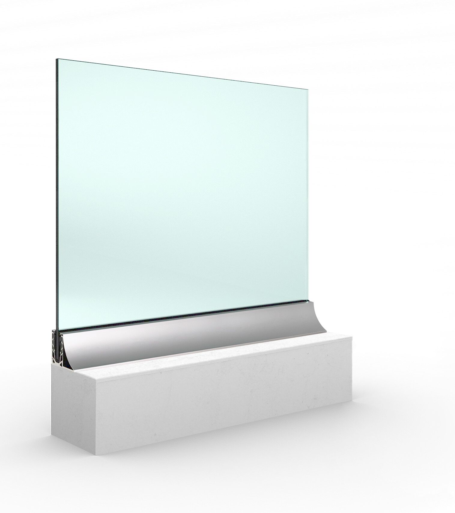 Стеклянный парапет для окон и балконов ALUVETRO система балюстрады GARDA ARCH-00123091 - Вид №12