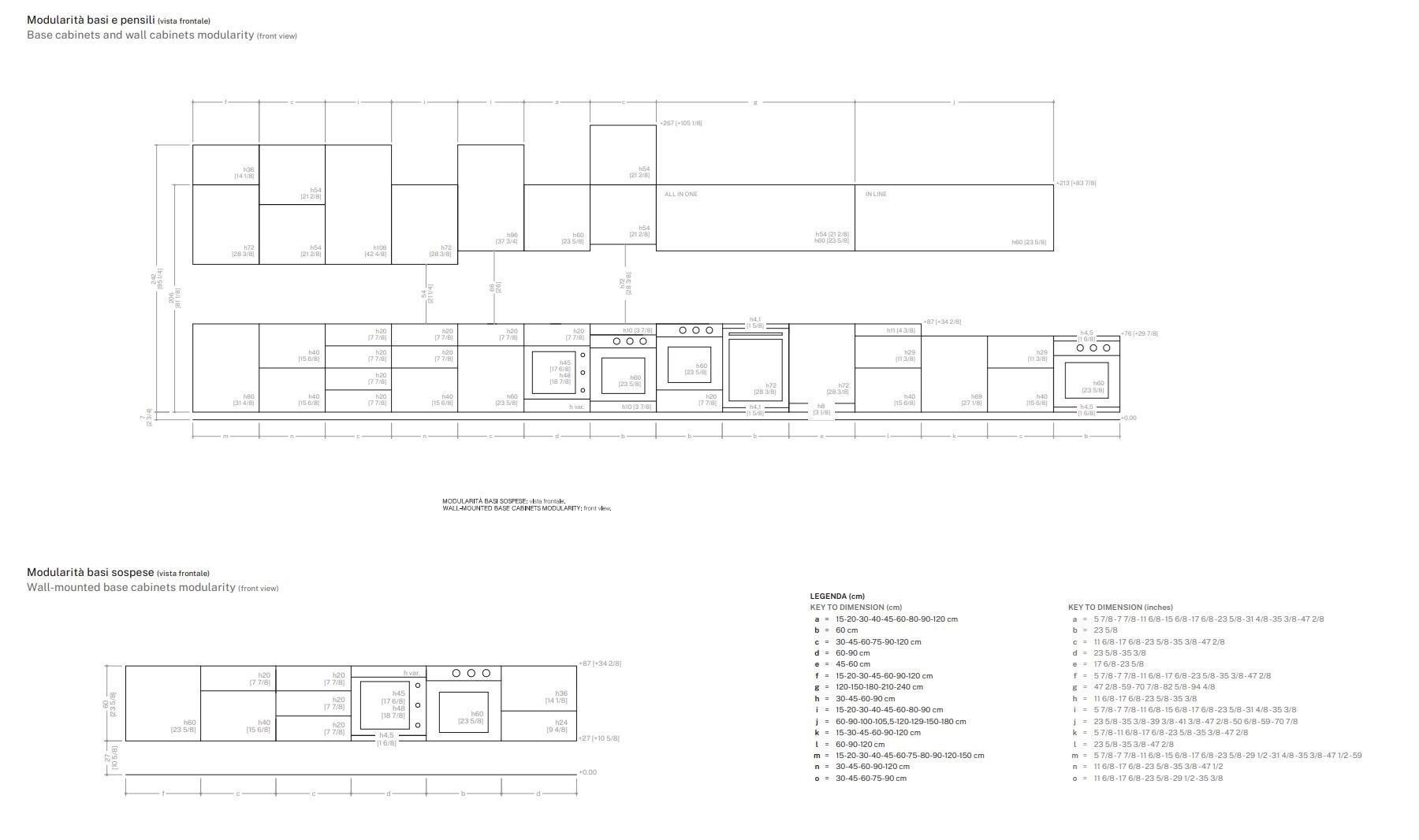 Линейная секционная кухня ERNESTOMEDA ARCH-00110141 - Вид №1