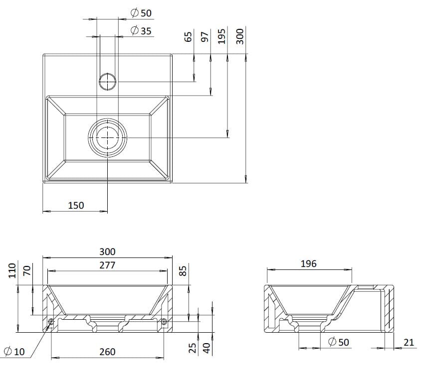 Квадратная ручная стирка CROSSWATER BECK ARCH-00137089 - Вид №8