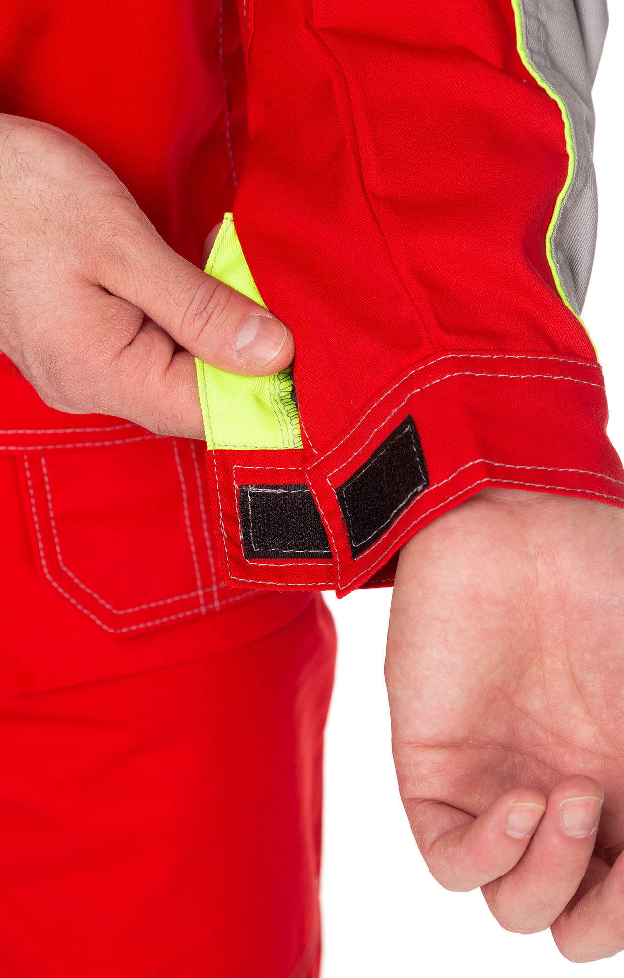 65320 Костюм "Профессионал-2" красный-светло-серый  Летняя спецодежда  размер 60-62/170-176  - Вид №15