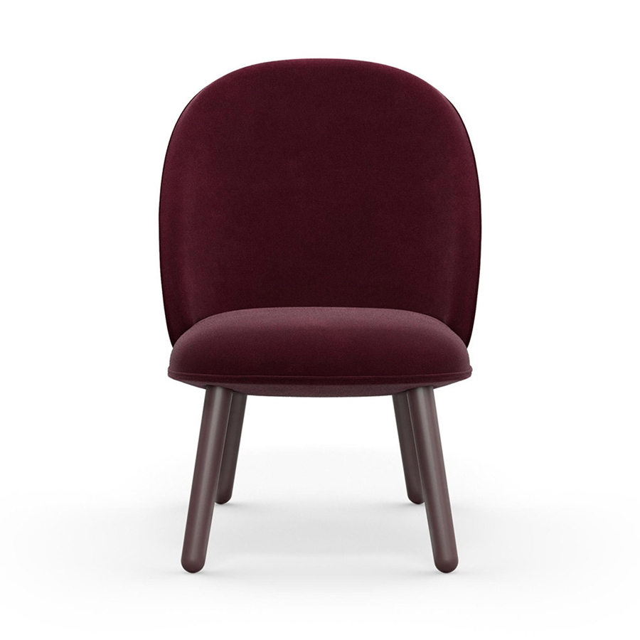 Стул Velour бордовый бархатный Normann Copenhagen 603057 - Вид №1
