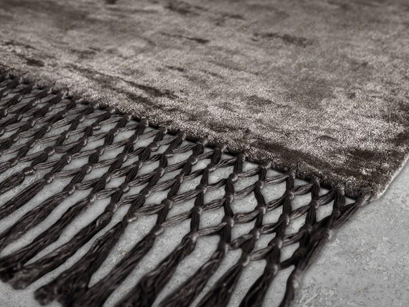 BAXTER Однотонный коврик ручной работы sun-id-1419279