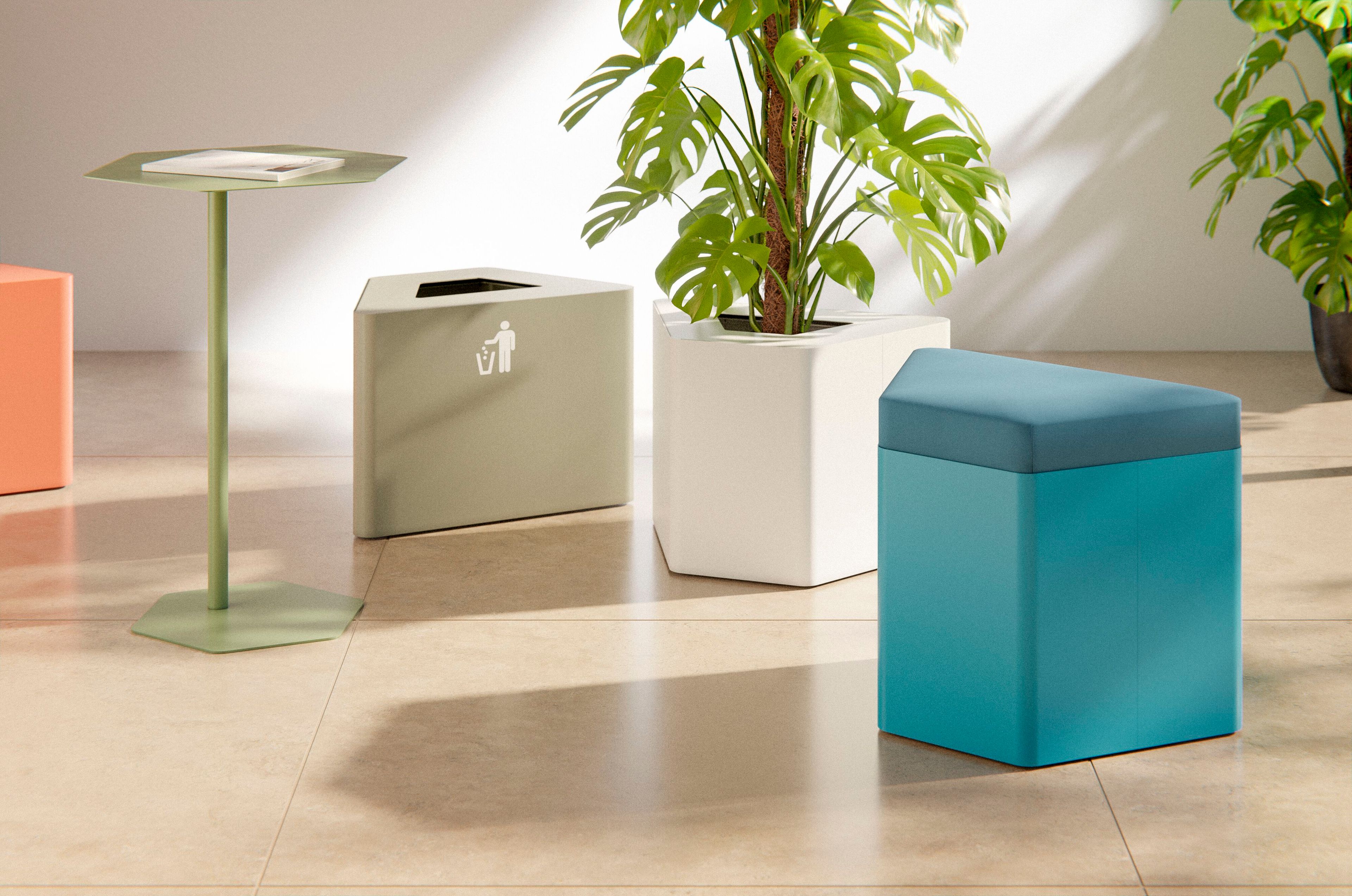 Мусорный бак из листового металла для раздельного сбора Made Design Niseko ARCH-00109238 - Вид №2