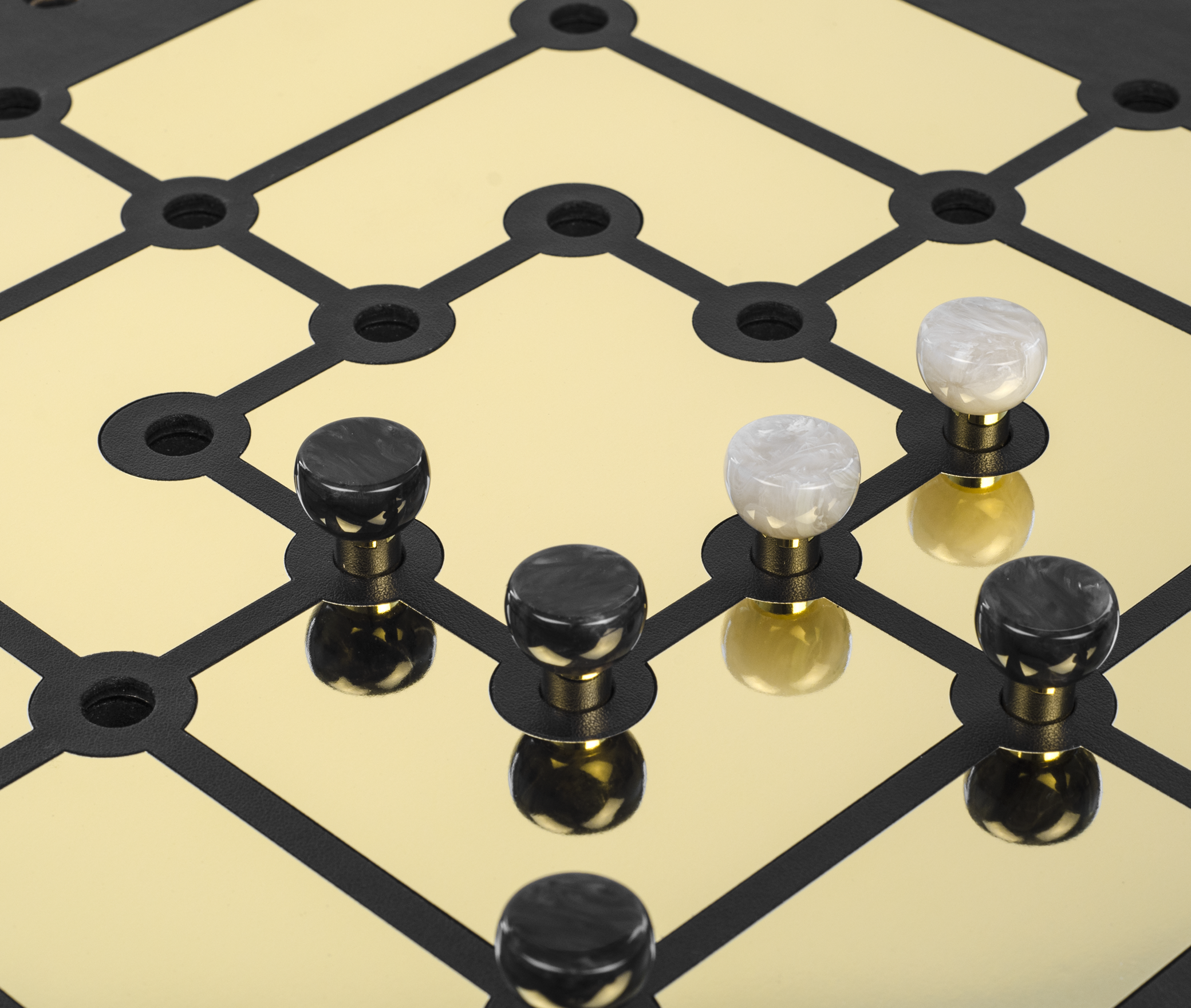 Набор игр Mill Gold - 39X39XH2,5 см / зернистая кожа_серо-коричневый Pinetti 00.1030.029.048 - Вид №3