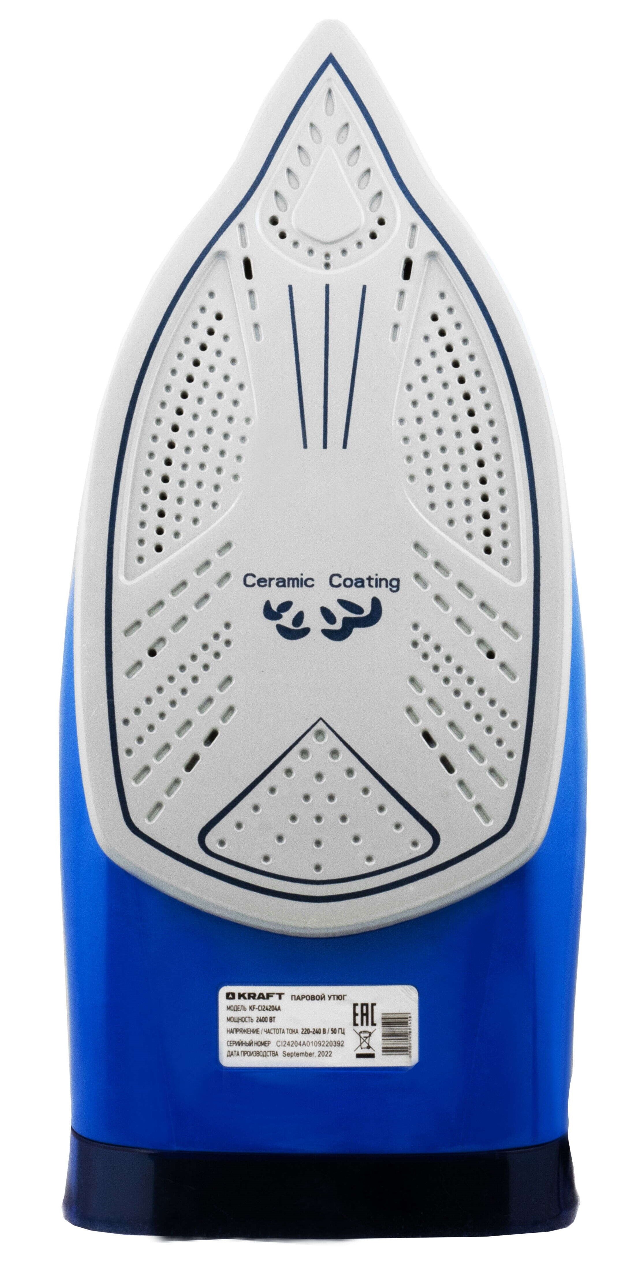 9037560 Утюг KRAFT KF-CI24204A черный STDN-0101200 - Вид №4