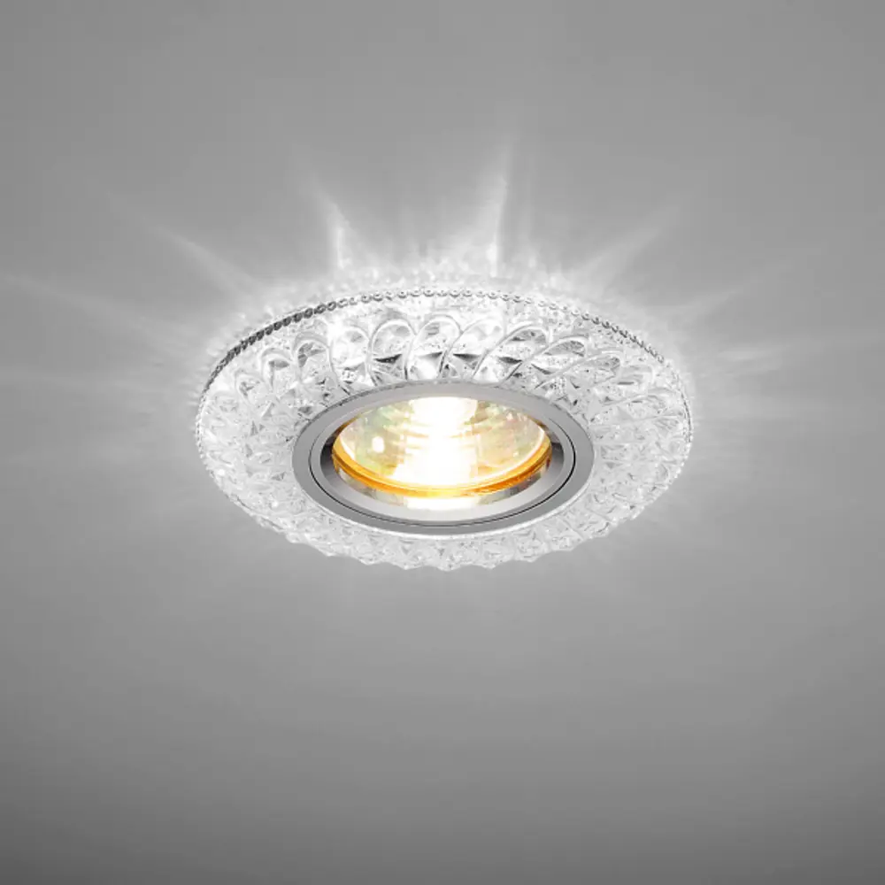 Светильник точечный встраиваемый Italmac Emilia с LED-подсветкой под отверстие 60 мм, 3 м², цвет прозрачный 84593432 STLM-2187483  - Вид №3