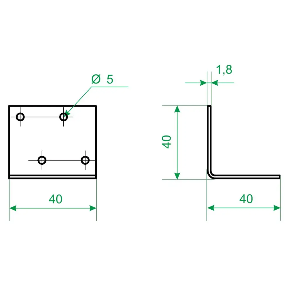 Крепежный уголок Santreyd 40x40x40 мм для мебели и строительства 18739145 STLM-0012320 - Вид №3