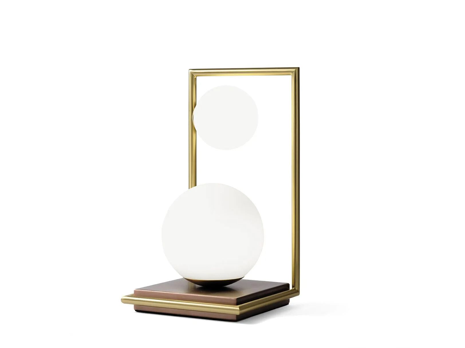 Светодиодная настольная лампа из стали и стекла с диммером Miloox Buble ARCH-00138330