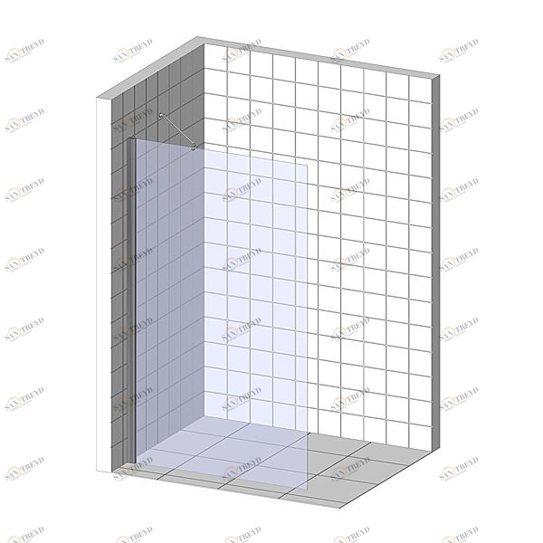 Душевая перегородка в нишу 60x200 GK-861NAP GUTEWETTER TREND DOOR 60X200GK861NAP