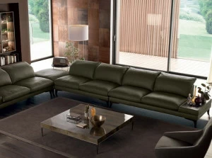 Febal Casa Угловой кожаный диван с подголовником Scena